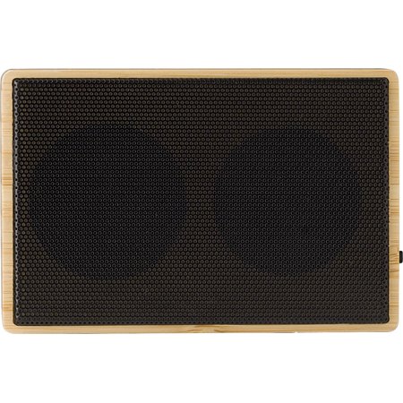 Enceinte sans fil en bambou Fox IMPRESSION - détail marquage