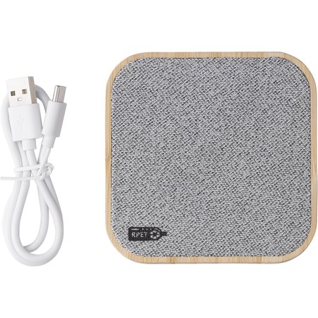 Chargeur à induction en bambou Moses IMPRESSION - détail marquage