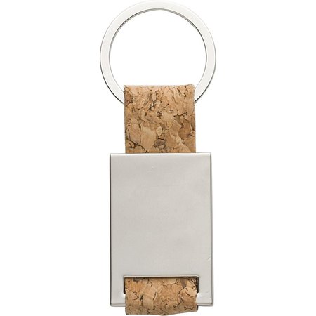 Porte-clés en métal et liège Alexandra IMPRESSION - détail marquage