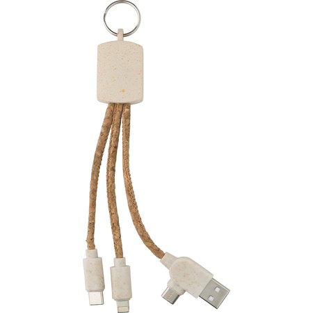 Câble de charge en liège Landry IMPRESSION - détail marquage