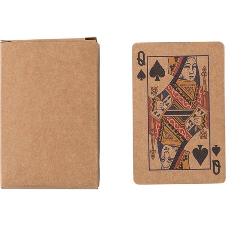 Set de 2 jeux de cartes en carton recyclé Arwen IMPRESSION - vue packaging