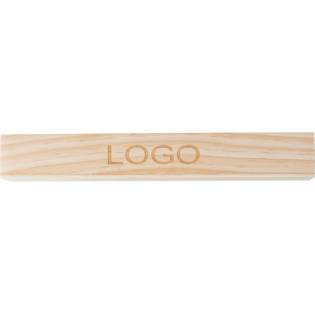 Plumier en bois Carmelita IMPRESSION - variante Brun/Kaki