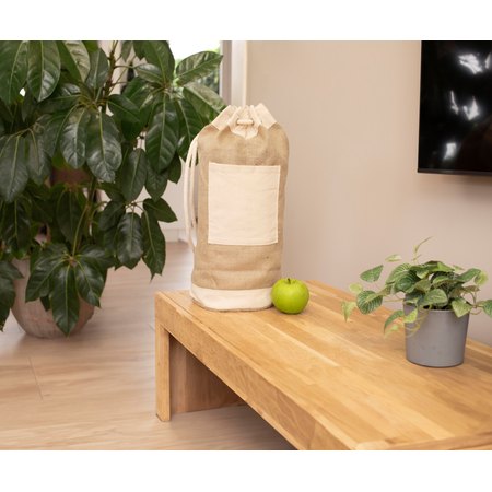 Sac marin en toile de jute Austin IMPRESSION - détail marquage