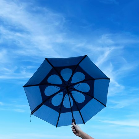 Parapluie tempête grand golf Debbie IMPRESSION - variante Bleu