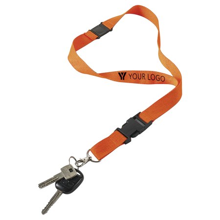 Lanyard en polyester Bobbi IMPRESSION - variante Bleu