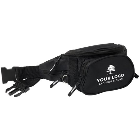 Sac banane en polyester Amari IMPRESSION - variante Noir