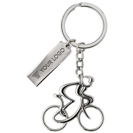 Porte-clés 'Cycliste' en métal Cirilio IMPRESSION - utilisation