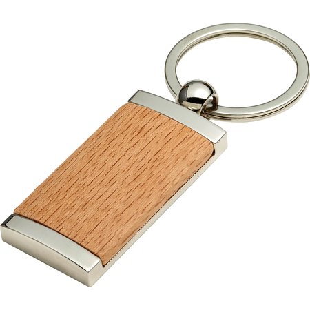 Porte-clés en bois et métal Jennie IMPRESSION - vue packaging