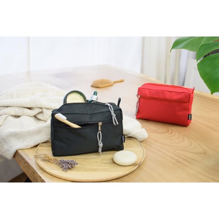 Trousse de toilette en rPET Natasha IMPRESSION - variante Bleu