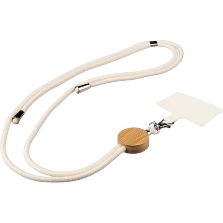 Porte-téléphone lanyard en coton Lucia IMPRESSION - utilisation