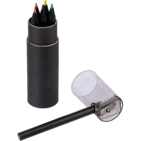Tube en carton recyclé de 7 crayons Beate IMPRESSION - vue packaging