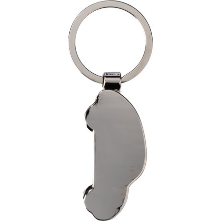 Porte-clés en zinc et bambou Angelika IMPRESSION - détail marquage
