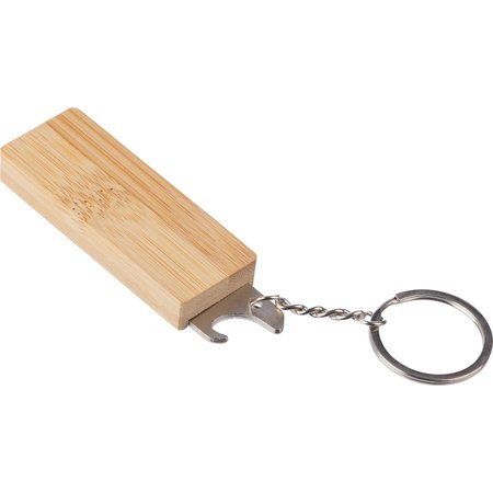 Porte-clés en bambou Klaus IMPRESSION - vue packaging