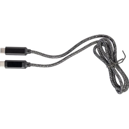 Câble de charge en tissu nylon 65W Claudia IMPRESSION - variante Noir