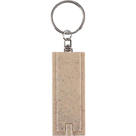 Porte-clés torche en paille de blé Günter IMPRESSION - détail marquage