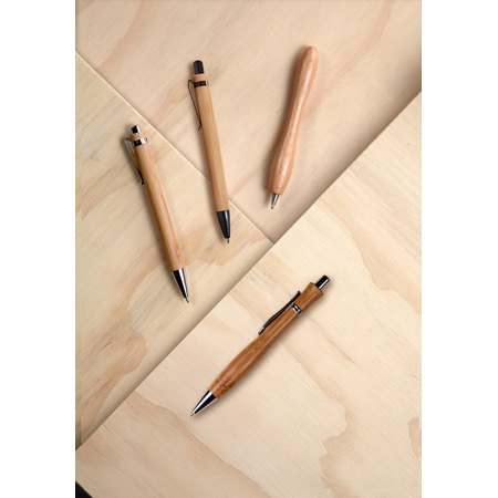 Stylo bille en bambou Colorado IMPRESSION - variante Brun/Kaki