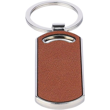Porte-clé en cuir recyclé Jill IMPRESSION - détail marquage