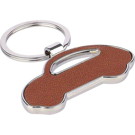 Porte-clé en cuir recyclé Joan IMPRESSION - détail marquage