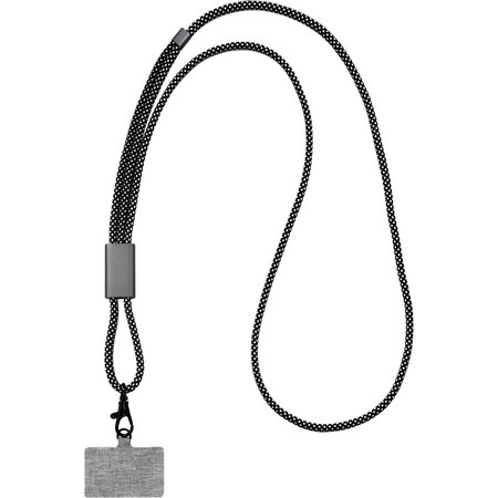 Brandcharger Lany lanyard Brandcharger - variante Gris/Argenté