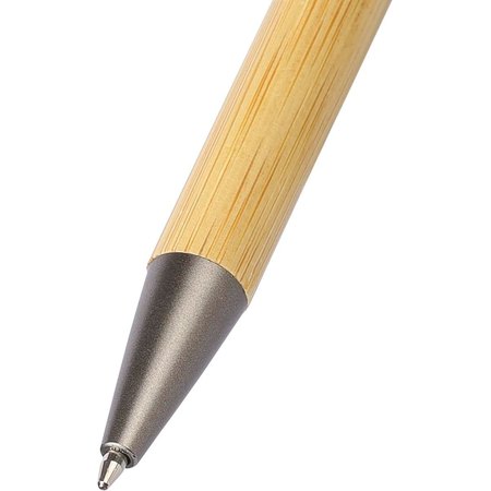 Stylo bille en bambou avec fonction spinner Fenn IMPRESSION - variante Bleu