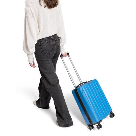 Trolley en ABS avec coque rigide Alaric IMPRESSION - détail marquage