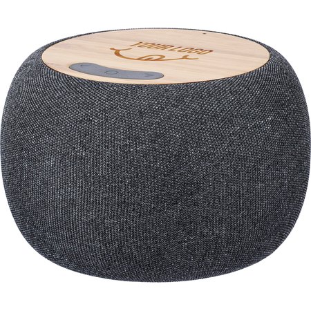Enceinte sans fil en bambou et ABS recyclé Lyle IMPRESSION - variante Noir