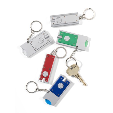 Porte-clés torche en plastique Madeleine IMPRESSION - variante Rouge