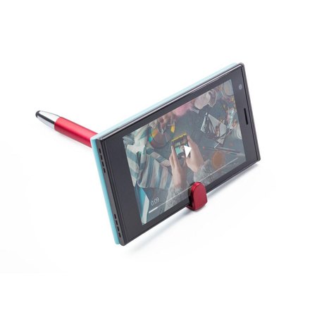Stylo bille pour smartphone Calvin IMPRESSION - variante Gris/Argenté