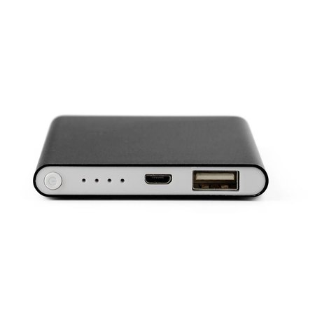 Chargeur en aluminium de 4 000mAh Ezra IMPRESSION - détail marquage