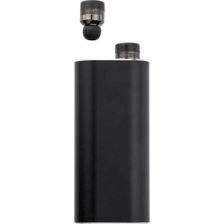 Power Bank muni d'oreillettes Letitia IMPRESSION - variante Noir