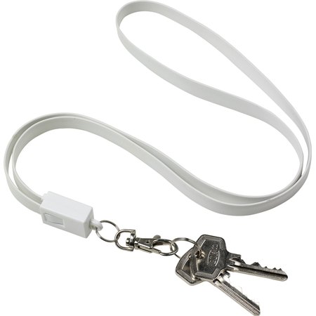 Lanyard comprenant une prise USB Marguerite IMPRESSION - variante Rouge