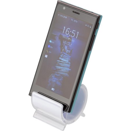 Support de téléphone en plastique Enrico IMPRESSION - détail marquage