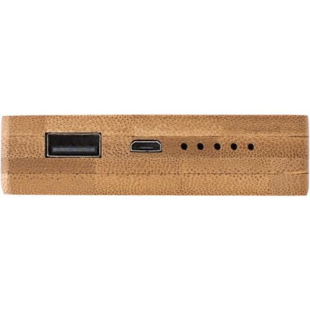 Power bank en bambou, 6 000mAh Walter IMPRESSION - vue packaging