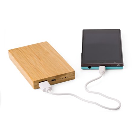Chargeur en bambou de 4 000mAh Ruby IMPRESSION - vue packaging