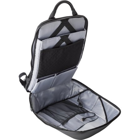 Sac à dos porte-ordinateur antivol en nylon Cleo IMPRESSION - variante Noir