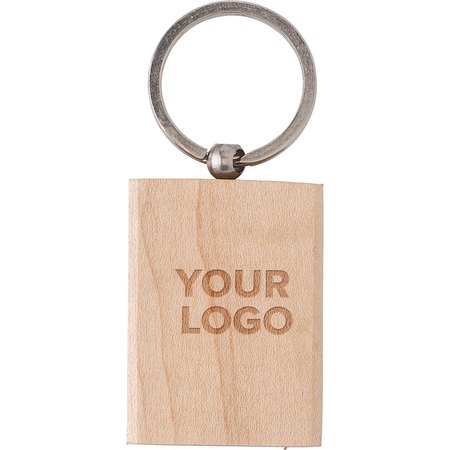 Porte-clés en bois Shania IMPRESSION - vue packaging