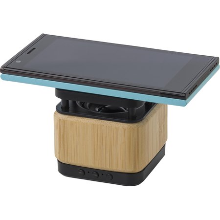 Enceinte et chargeur à induction en bambou Nova IMPRESSION - utilisation