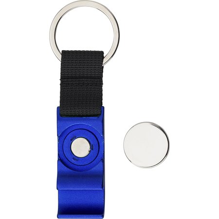 Porte-clés en métal avec décapsuleur Lionel IMPRESSION - variante Gris/Argenté